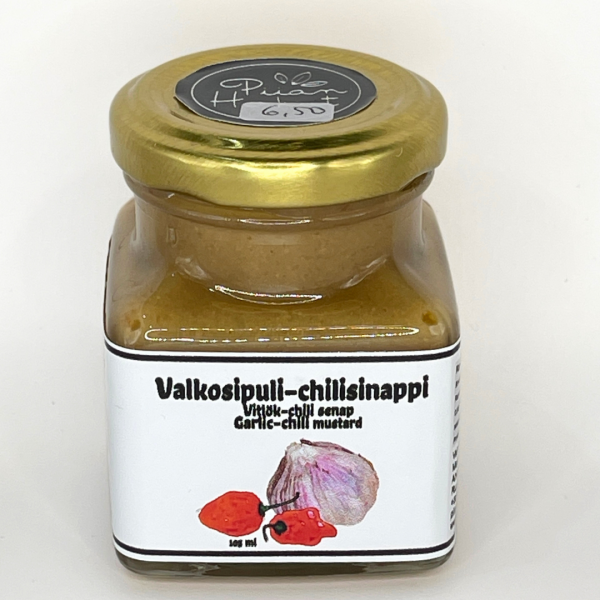 Valkosipuli-chilisinappi-Makusinappi-Piian_Herkut